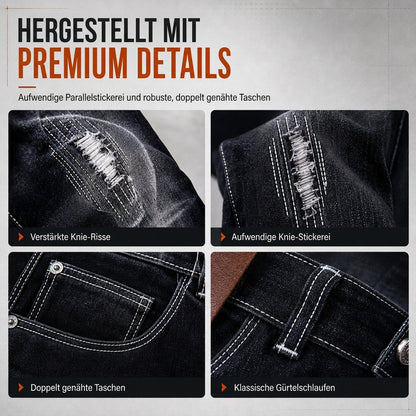 🏃‍♀️ Es wird im Akkord weggeschnappt – zögern Sie nicht! Herren Stretch Jeans, schmale Passform, mit Riss-Details