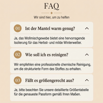 📢🎉50%Rabatt!!!🛍️✨Damen doppelreihiger Kapuzzi-Peat-Mantel