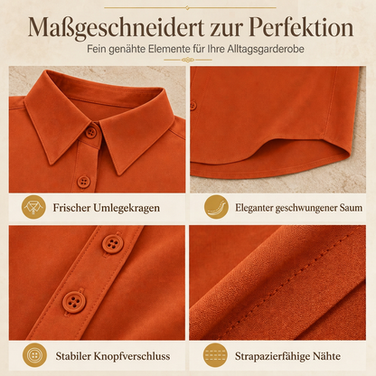📢🎉50%Rabatt!!!🛍️✨Damen Elegante Freizeitbluse mit Langarm und Knopfleiste