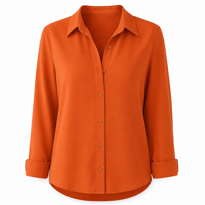 📢🎉50%Rabatt!!!🛍️✨Damen Elegante Freizeitbluse mit Langarm und Knopfleiste