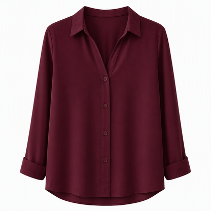 📢🎉50%Rabatt!!!🛍️✨Damen Elegante Freizeitbluse mit Langarm und Knopfleiste
