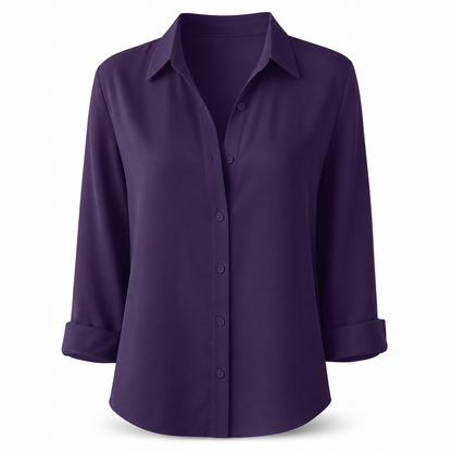 📢🎉50%Rabatt!!!🛍️✨Damen Elegante Freizeitbluse mit Langarm und Knopfleiste