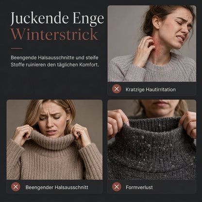 📢🎉50%Rabatt!!!🛍️✨Damen Grobstrick-Pullover mit lockerem Schnitt und Rollkragen
