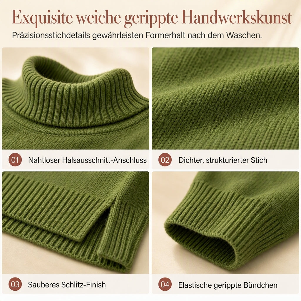 📢🎉50%Rabatt!!!🛍️✨Damen Grobstrick-Pullover mit lockerem Schnitt und Rollkragen