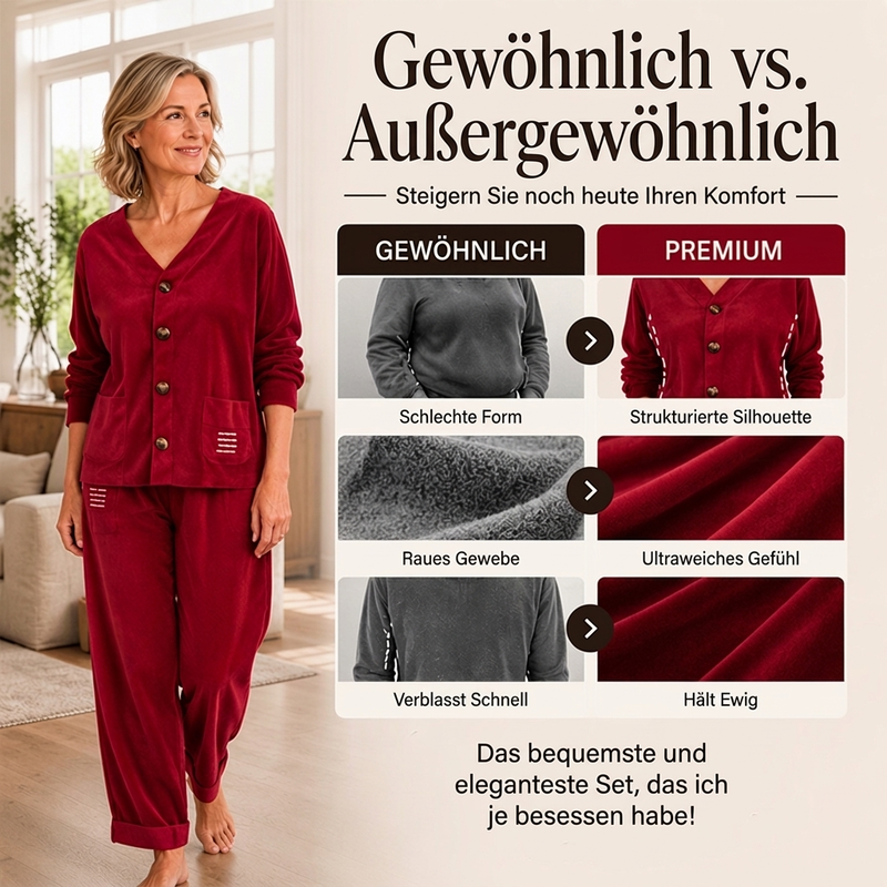 🔁 1000+ echte Bewertungen – durchweg positiv! Lässiges Cord-2-Teile-Set für Damen