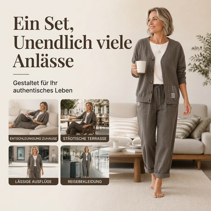 🔁 1000+ echte Bewertungen – durchweg positiv! Lässiges Cord-2-Teile-Set für Damen