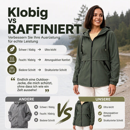 📢🎉50%Rabatt!!!🛍️✨Damen Outdoor Winddichte Kapuzenjacke