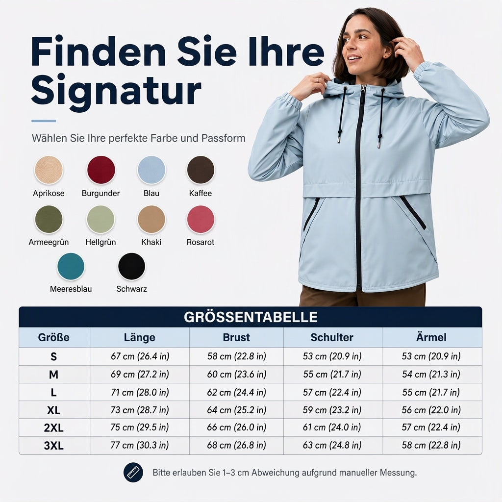 📢🎉50%Rabatt!!!🛍️✨Damen Outdoor Winddichte Kapuzenjacke