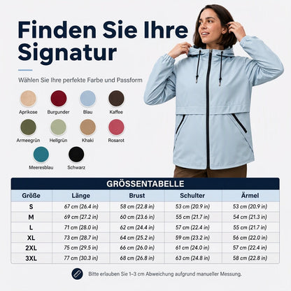 📢🎉50%Rabatt!!!🛍️✨Damen Outdoor Winddichte Kapuzenjacke