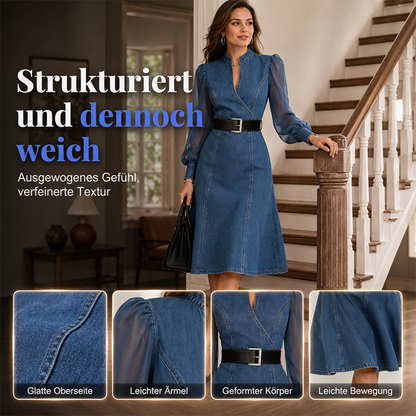📢🎉50%Rabatt!!!🛍️🏃‍♀️ Es wird im Akkord weggeschnappt – zögern Sie nicht! Figurbetontes Jeanskleid für Damen