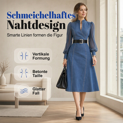 📢🎉50%Rabatt!!!🛍️🏃‍♀️ Es wird im Akkord weggeschnappt – zögern Sie nicht! Figurbetontes Jeanskleid für Damen