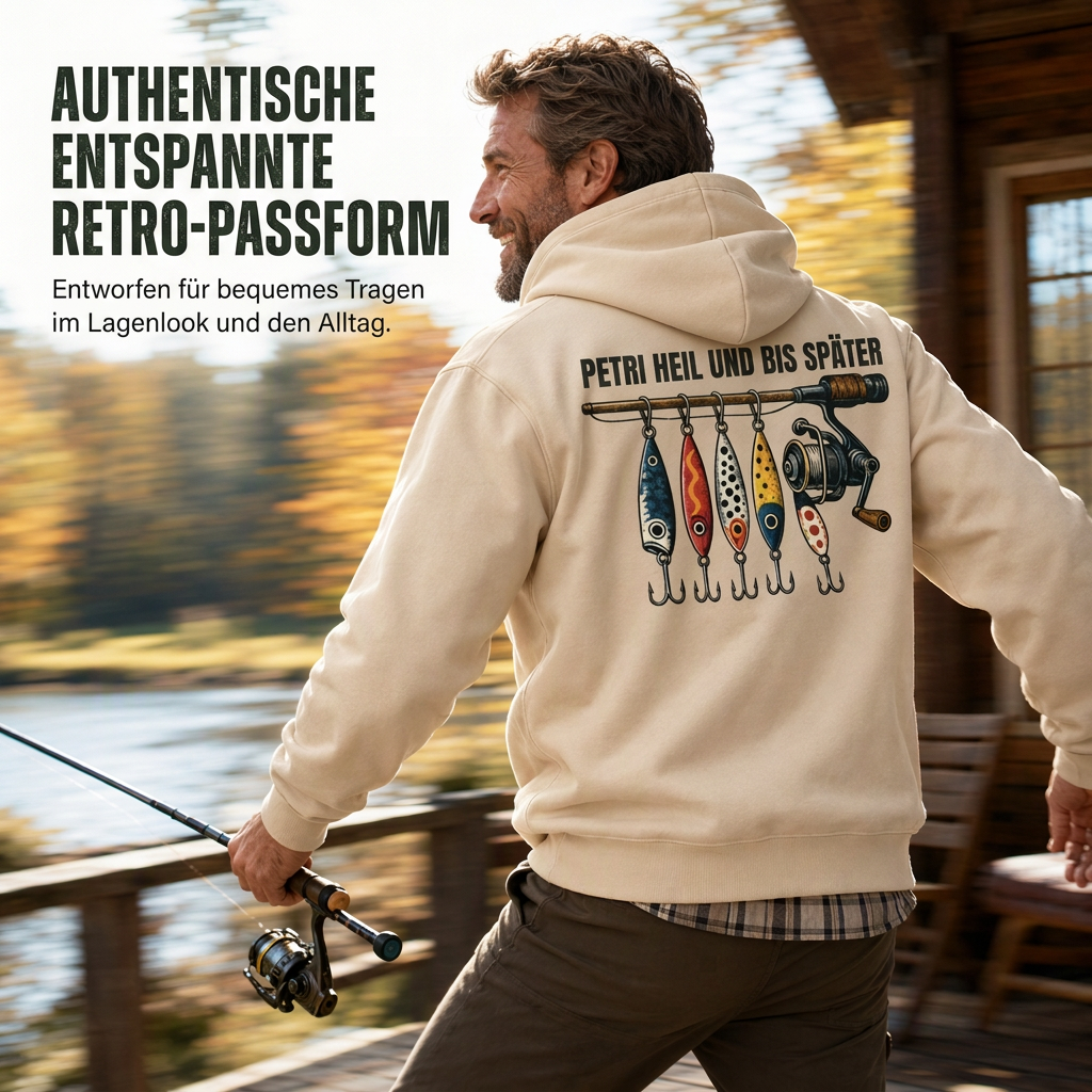 📢🎉50%Rabatt!!!🛍️✨Retro Angel-Grafik Hoodie für Herren, lockere Passung, weiches Sweatshirt aus Baumwollmischung mit Fleece-Futter und Kängurutasche