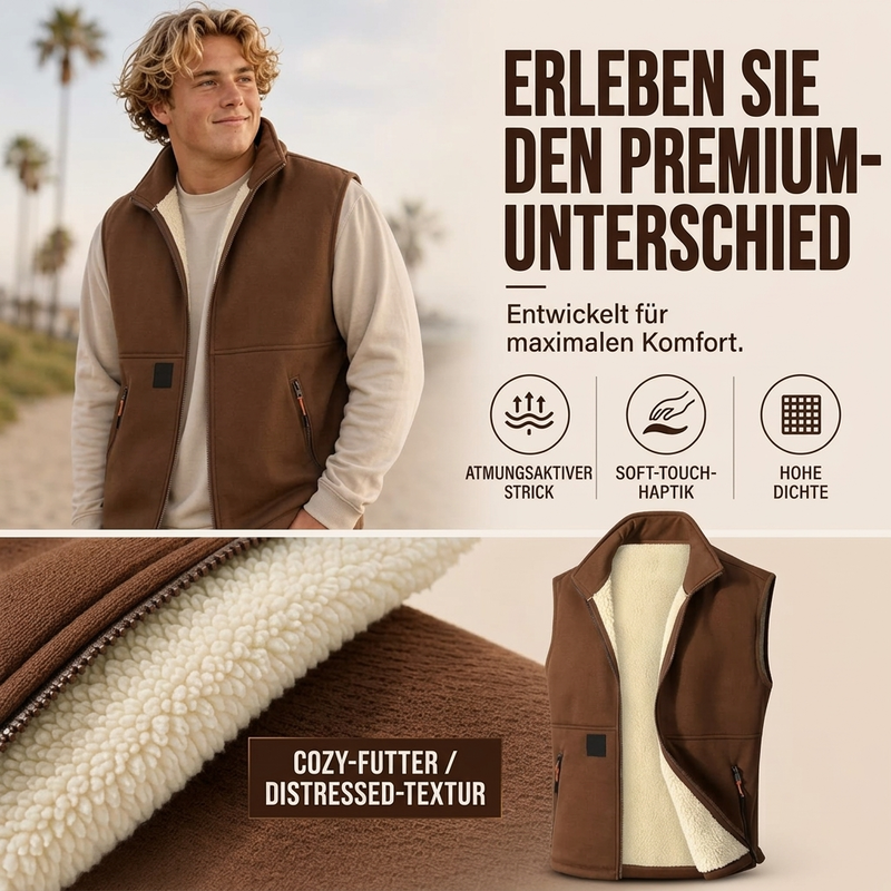 ❄️ Unisex Winter Weste mit Plüschfutter – Kuschelig, warm & immer passend