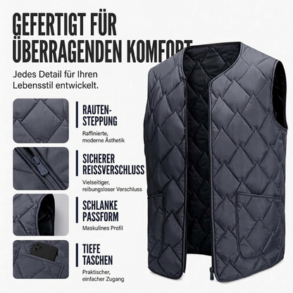 📢🎉50%Rabatt!!!🛍️✨Wärmebeständige Steppweste für Herren im Winter