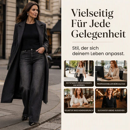 📢🎉50%Rabatt!!!🛍️✨Damen Stretch-Jeans mit hohem Bund und weitem Bein
