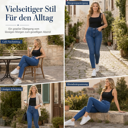 📢🎉50%Rabatt!!!🛍️✨Freizeitliche, dehnbare High-Waist-Jeans für Damen