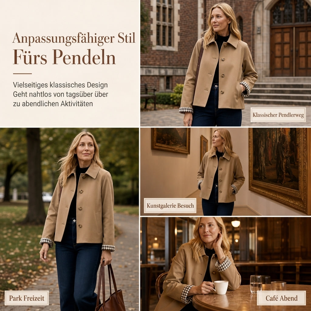 📢🎉50%Rabatt!!!🛍️✨Freizeitmantel für Damen, langärmelig, mit Knopfleiste, für Herbst und Winter