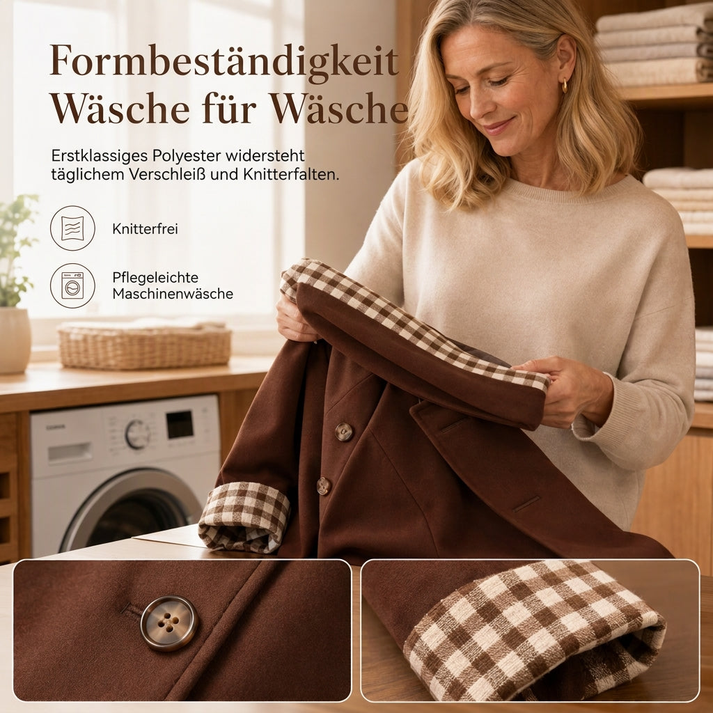 📢🎉50%Rabatt!!!🛍️✨Freizeitmantel für Damen, langärmelig, mit Knopfleiste, für Herbst und Winter