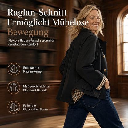📢🎉50%Rabatt!!!🛍️✨Freizeitmantel für Damen, langärmelig, mit Knopfleiste, für Herbst und Winter