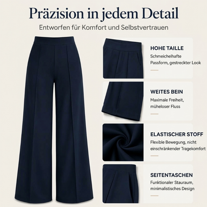 👥 Über 80.000 Käufer haben bereits zugeschlagen! Damen Freizeit Hose mit hoher Taille und weitem Bein