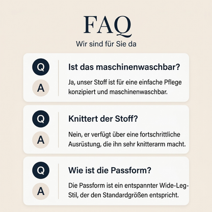 👥 Über 80.000 Käufer haben bereits zugeschlagen! Damen Freizeit Hose mit hoher Taille und weitem Bein