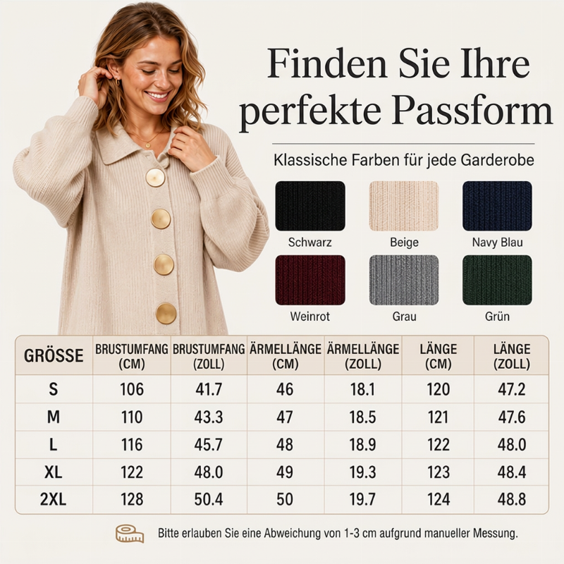 🔥 Beliebtes Produkt ！✨Damen Maxikleid aus Rippstrick mit Laternenärmeln