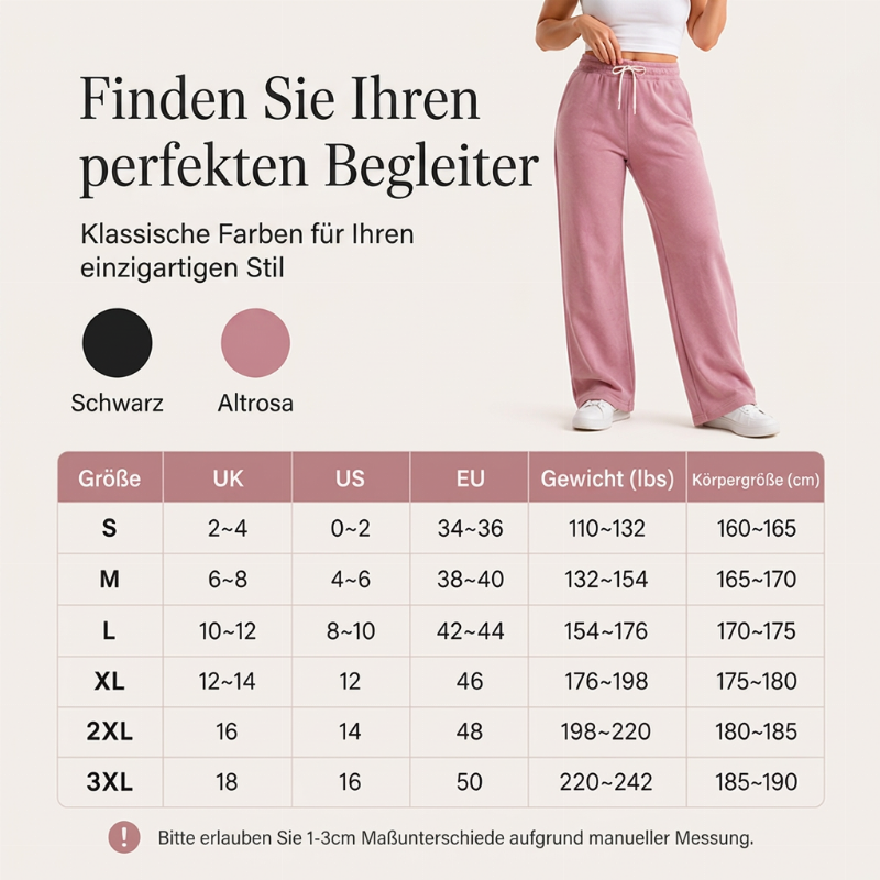 📢🎉50%Rabatt!!!🛍️✨Freizeit-Hose mit hoher Taille und weitem Bein für Damen