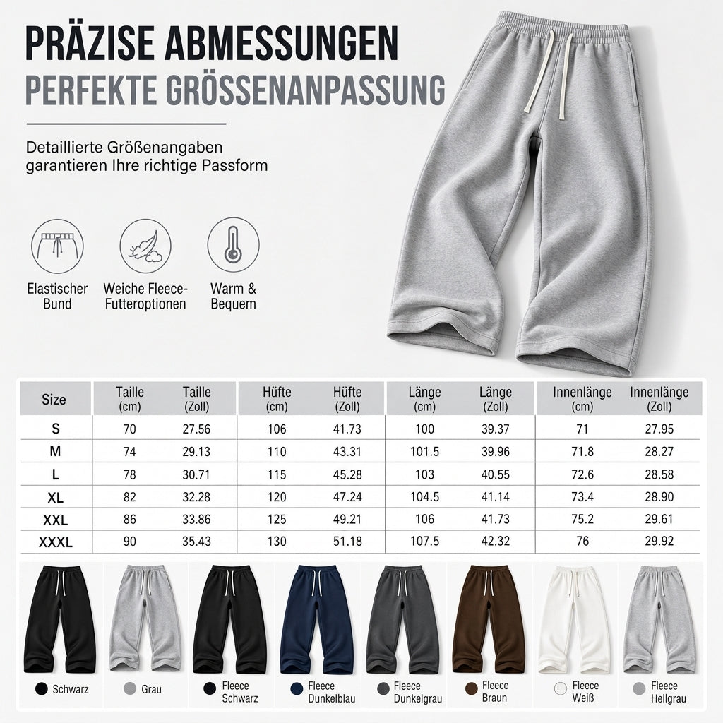 💨 Lässig & bequem – Casual-Sporthose mit Kordelzug – Weicher Stoff, moderner Schnitt & vielseitig kombinierbar