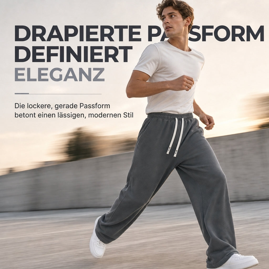 💨 Lässig & bequem – Casual-Sporthose mit Kordelzug – Weicher Stoff, moderner Schnitt & vielseitig kombinierbar