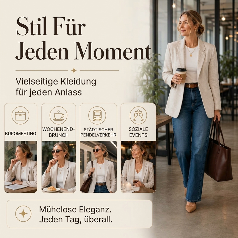 📢🎉50%Rabatt!!!🛍️✨Klassischer Damen-Jackenblazer mit Ein-Knopf-Verschluss
