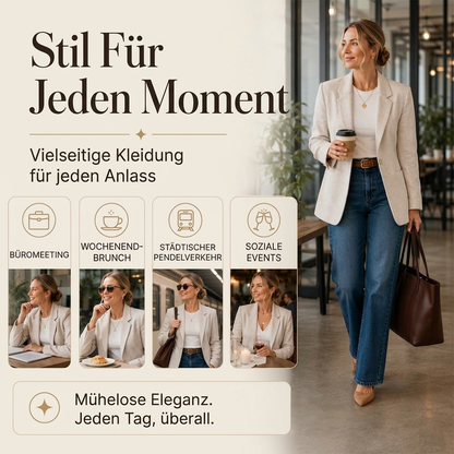 📢🎉50%Rabatt!!!🛍️✨Klassischer Damen-Jackenblazer mit Ein-Knopf-Verschluss