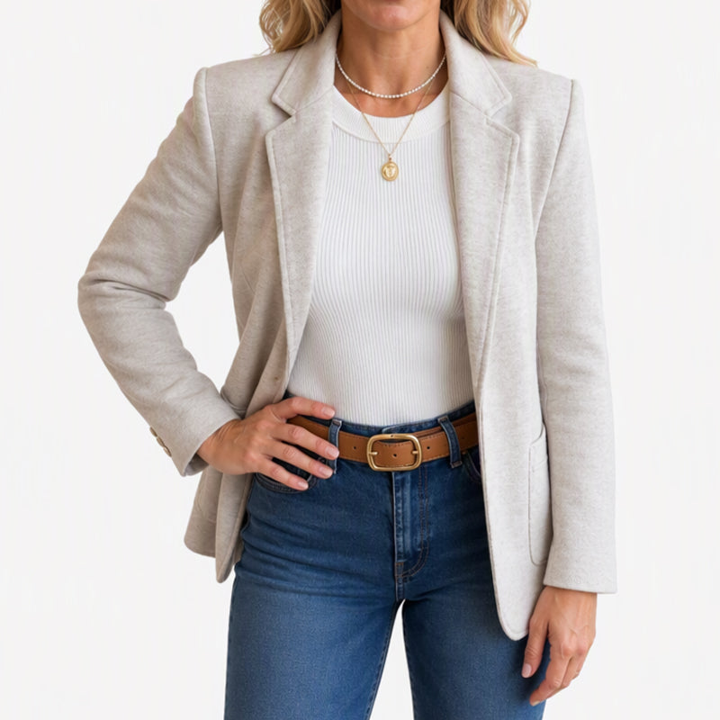 📢🎉50%Rabatt!!!🛍️✨Klassischer Damen-Jackenblazer mit Ein-Knopf-Verschluss