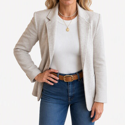 📢🎉50%Rabatt!!!🛍️✨Klassischer Damen-Jackenblazer mit Ein-Knopf-Verschluss