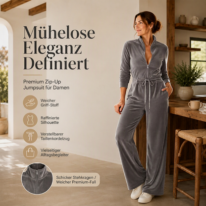 📢🎉50%Rabatt!!!🛍️✨Schicker Samt-Jumpsup mit Stehkragen für Damen