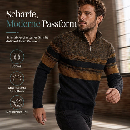 📢🎉50%Rabatt!!!🛍️✨Herren Winter Strickjacke mit Kapuze, kariert, mit Fleecefutter, dicker Mantel mit langen Ärmeln