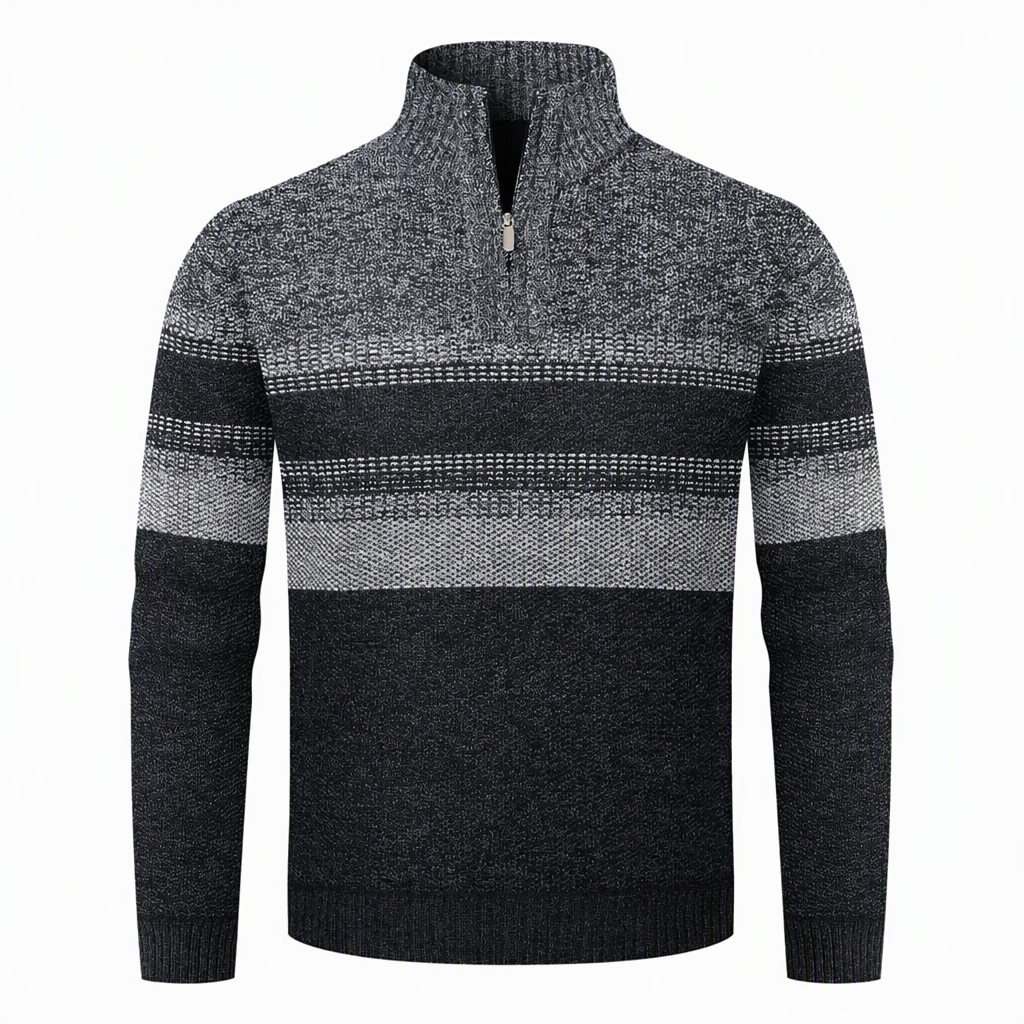 📢🎉50%Rabatt!!!🛍️✨Herren Winter Strickjacke mit Kapuze, kariert, mit Fleecefutter, dicker Mantel mit langen Ärmeln