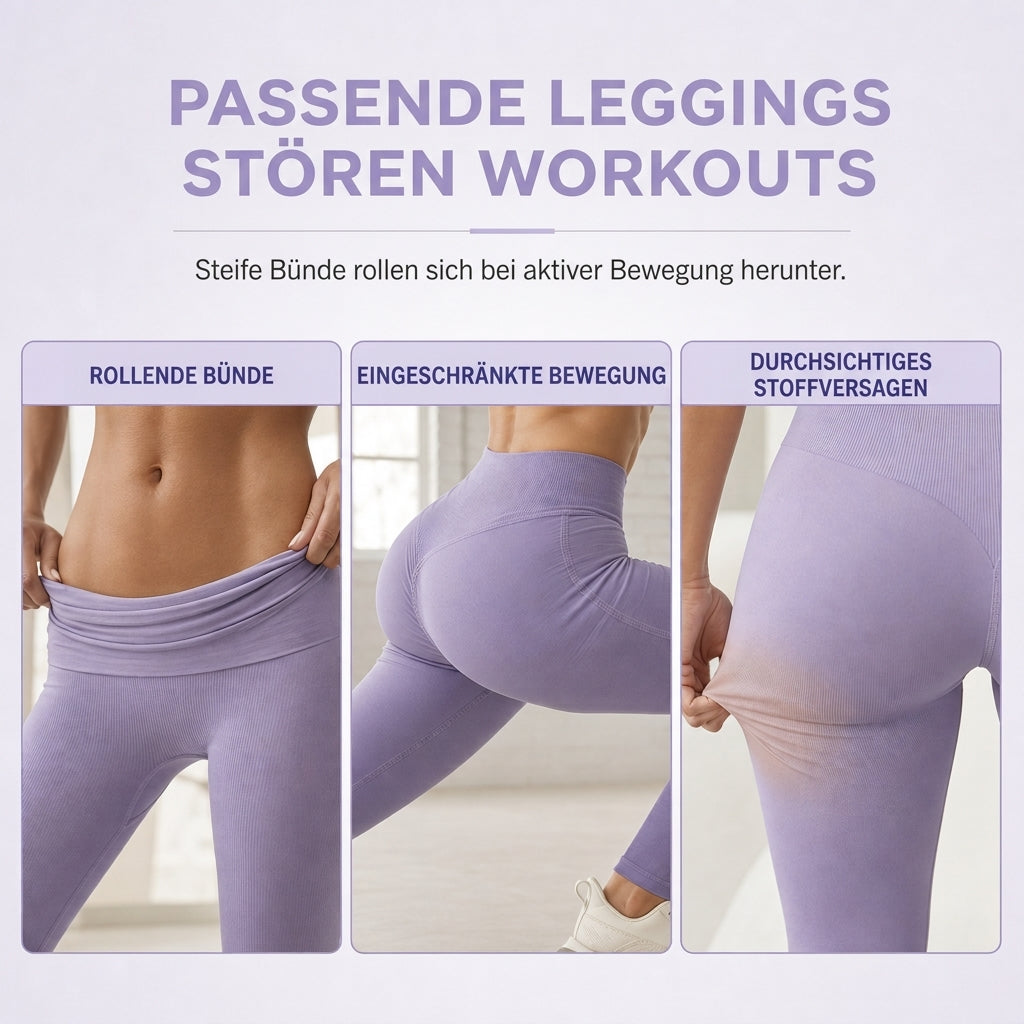 🖤 Black Friday Vorabzugang: 50 % Rabatt 🖤 Nahtlose, hochtaillierte Ripp-Yogahose, Workout- und Fitness-Leggings, Sport-Tights