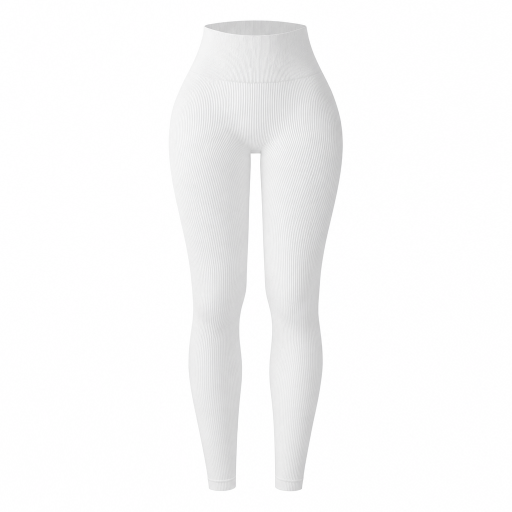 🖤 Black Friday Vorabzugang: 50 % Rabatt 🖤 Nahtlose, hochtaillierte Ripp-Yogahose, Workout- und Fitness-Leggings, Sport-Tights