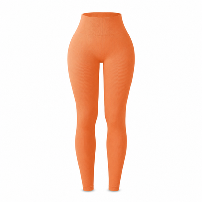 🖤 Black Friday Vorabzugang: 50 % Rabatt 🖤 Nahtlose, hochtaillierte Ripp-Yogahose, Workout- und Fitness-Leggings, Sport-Tights