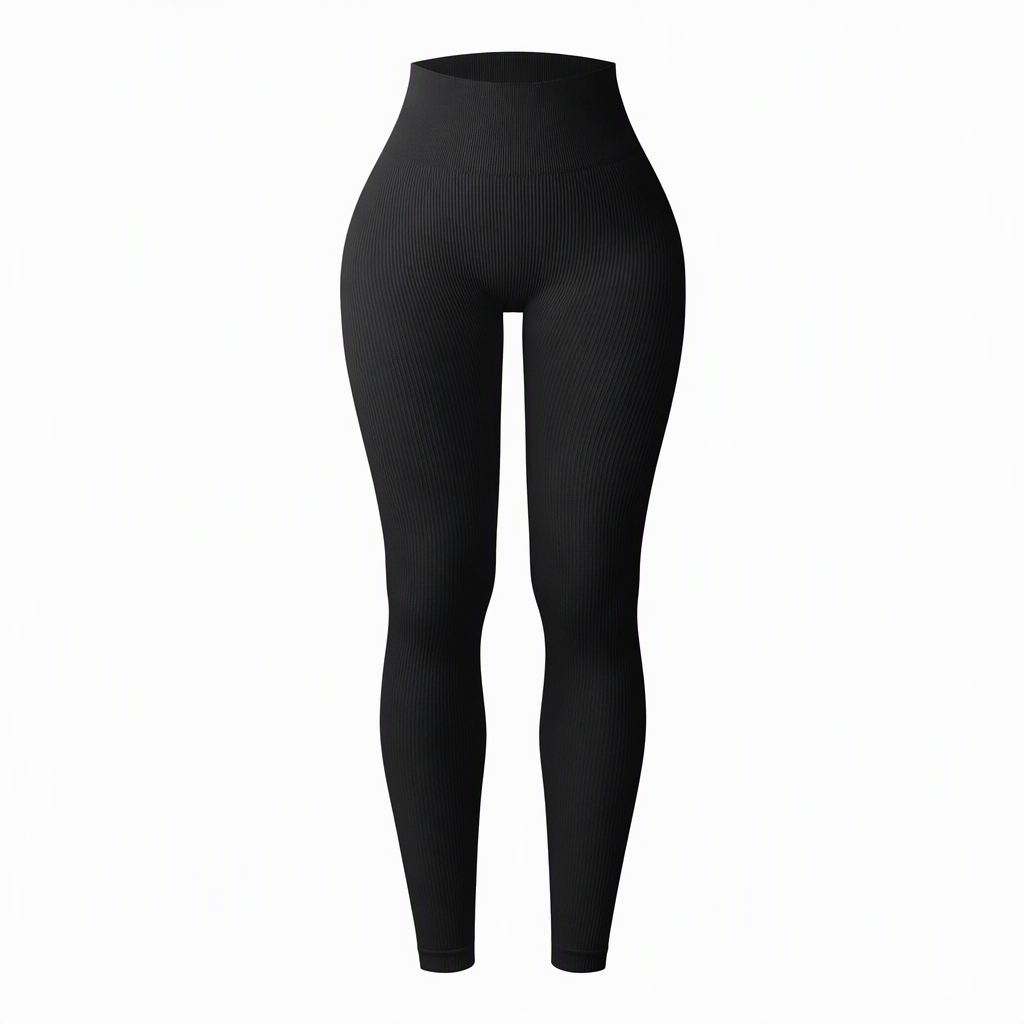 🖤 Black Friday Vorabzugang: 50 % Rabatt 🖤 Nahtlose, hochtaillierte Ripp-Yogahose, Workout- und Fitness-Leggings, Sport-Tights