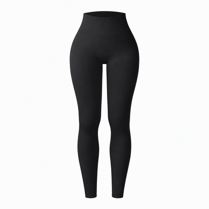 🖤 Black Friday Vorabzugang: 50 % Rabatt 🖤 Nahtlose, hochtaillierte Ripp-Yogahose, Workout- und Fitness-Leggings, Sport-Tights