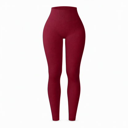 🖤 Black Friday Vorabzugang: 50 % Rabatt 🖤 Nahtlose, hochtaillierte Ripp-Yogahose, Workout- und Fitness-Leggings, Sport-Tights