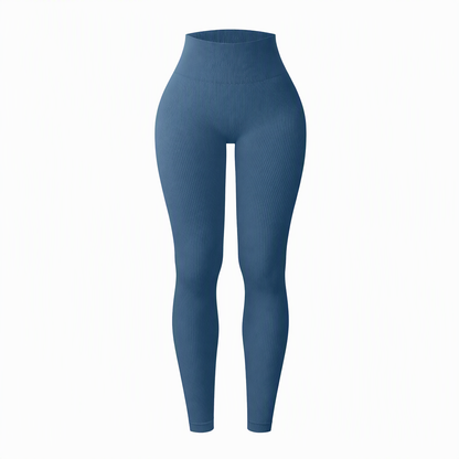 🖤 Black Friday Vorabzugang: 50 % Rabatt 🖤 Nahtlose, hochtaillierte Ripp-Yogahose, Workout- und Fitness-Leggings, Sport-Tights
