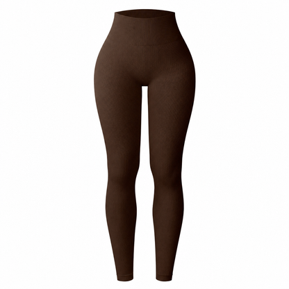 🖤 Black Friday Vorabzugang: 50 % Rabatt 🖤 Nahtlose, hochtaillierte Ripp-Yogahose, Workout- und Fitness-Leggings, Sport-Tights