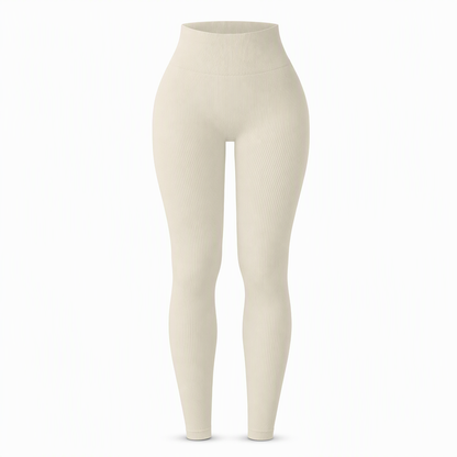 🖤 Black Friday Vorabzugang: 50 % Rabatt 🖤 Nahtlose, hochtaillierte Ripp-Yogahose, Workout- und Fitness-Leggings, Sport-Tights