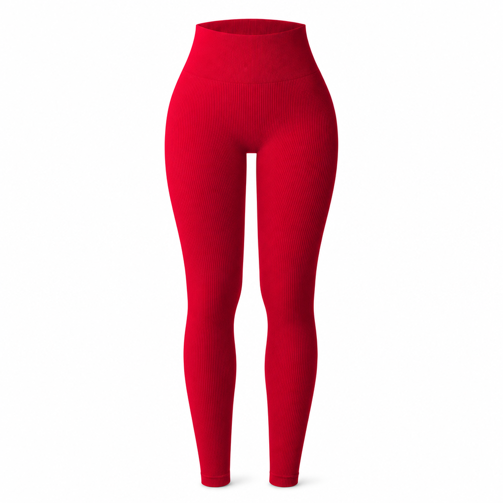 🖤 Black Friday Vorabzugang: 50 % Rabatt 🖤 Nahtlose, hochtaillierte Ripp-Yogahose, Workout- und Fitness-Leggings, Sport-Tights