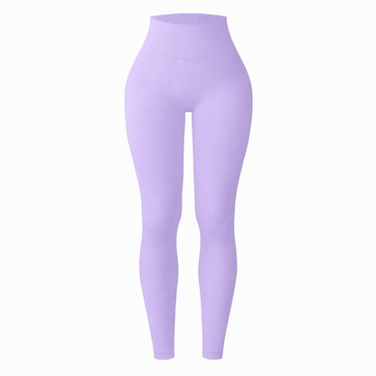 🖤 Black Friday Vorabzugang: 50 % Rabatt 🖤 Nahtlose, hochtaillierte Ripp-Yogahose, Workout- und Fitness-Leggings, Sport-Tights