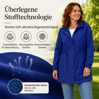 🏷️ Halber Preis – jetzt zugreifen! ✨ Damen mittellänge Windjacke mit Kapuze