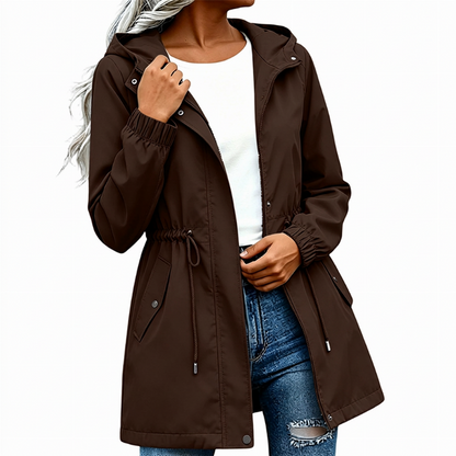 🏷️ Halber Preis – jetzt zugreifen! ✨ Damen mittellänge Windjacke mit Kapuze