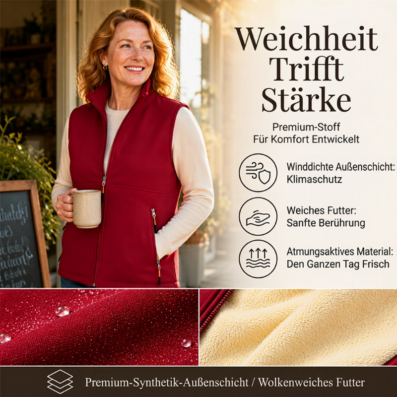 📢🎉50%Rabatt!!!🛍️✨Damen Winter Thermo Weste mit Stehkragen